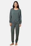 Triumph Cotton Loungewear Bottom - Smoky Green — thumbnail 5